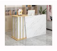 Bancone Reception ,Bancone Cassiere,Reception Dell'Azienda Banco Reception Atmosfera Semplice Bancone Bar Istituzione Educativa Salone di Bellezza Banco Informazioni Banco(Size:140x40x90cm,Color:marbl