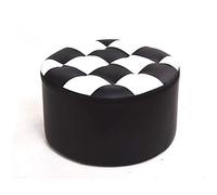 Bancos de almacenamiento, reposapiés de madera maciza, taburete redondo de madera curvada, banco de mesa de comedor grueso, 10 colores para elegir, banco de zapatos, otomanas (color: #4) (#5)