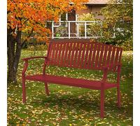 Bancos de exterior, banco de parque, banco de jardín de patio bancos de patio, silla de mariposa de hierro forjado retro, silla doble de jardín para patio exterior, banco con respaldo