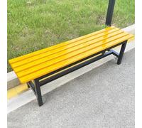 Bancos de Hierro Fundido for Exteriores Aluminio Fundido Al Aire Libre Para Patio Banco de Porche Delantero sin Respaldo Fuera de Banco Para Jardín, Porche, Parque(Yellow,200*37*45cm/78.7*14.6*17.7in)
