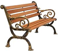 Bancos de jardín, bancos de jardín, bancos de parque, sofás para hablar al aire libre, bancos de jardín para porche, bancos de parque, tumbonas de jardín, patas de hierro fundido y madera, tablones