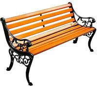 Bancos de jardín, bancos de jardín, bancos de parque, sofás para hablar al aire libre, bancos de jardín, bancos de patio al aire libre con reposabrazos y respaldo, bancos (120 cm)