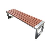 Bancos de jardín, bancos de patio de jardín, bancos al aire libre, bancos de parque de metal resistente, marco de acero inoxidable y molduras de silla anticorrosión, para p (120x40x45cm)