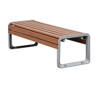 Bancos de Jardín Exterior sin Respaldo Banco de Jardín Moderno con Patas de Aluminio Asiento Estable Robusto para Patio Terraza Parque Entrada y Espacios Públicos(150x50x42cm)