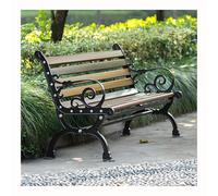 Bancos De Jardín Pesados, Asientos Metálicos Al Aire Libre A Prueba De Viento Y Lluvia, Taburete De Madera De 120/150/180cm, Adecuado para El Salón De La Terraza del Parque(Nuez,180x42x77cm)
