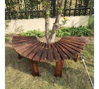 Bancos para Jardin Banco Semicircular para Exterior, Asiento Decorativo de Madera Maciza Alrededor del Árbol, Sillón de Dos Plazas para Jardín/Patio/Porche/Junto a La Piscina/balcón