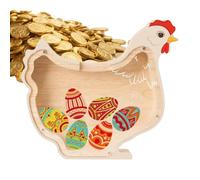 Bancos para niños | Caja de dinero segura para animales | Divertido hucha educativa para niños | Diseño de madera resistente y seguro | Fomenta la gestión del ahorro de dinero | Adecuado para niños y