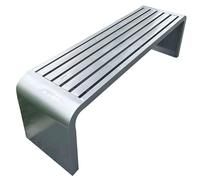 Bancos Públicos De Hierro para Parques Bancos De Jardín En Patios Exteriores Asientos En Áreas De Descanso De Centros Comerciales(Silver)