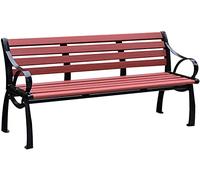 Bancs d'exté- Banc de Parc extérieur, terrasse extérieure, Banc de Jardin, Chaise de Parc, Cadre en Bois massif anticorrosion et fonte d'aluminio, Chaise de Porche résistante aux intempérie