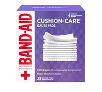 Band-Aid First Aid Large Gauze Pads, 4 In X 4 In, 25 Count by Band-Aid
