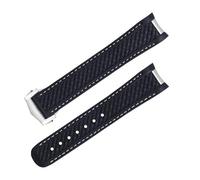 Band de vigilancia de goma fluoria de 20 mm de 20 mm para correa Aqua Terra 150m AT150 Ultra Light Worldtimer 43 mm 41 mm pliegue Bandas de vigilancia