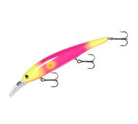 Band-It Walleye Minnow Jerkbait - Señuelo de Pesca, Poco Profundo (Trolls hasta 12 pies) Rosa Amarillo 4.75 Pulgadas, 5/8 onzas
