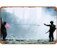 Band of Brothers War - Letrero de metal vintage para decoración de pared para bares, cafeterías y hogar, 8 x 12 pulgadas