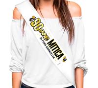 Banda 90 años - Banda cumpleaños 90 años Mítica | De pura grandeza - Banda elegante y divertida - Gadget cumpleaños 90 años - Regalo original mujer