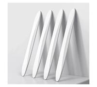 Banda Anti-Golpes Puerta 4 Uds Borde del Coche Tira Anticolisión Protector Parachoques Barra Protectora Anti-frotamiento Raspado Choque Silicona(White)