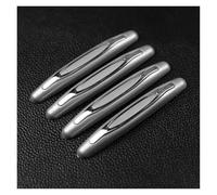 Banda Anti-Golpes Puerta 4 Uds. Protector De Puerta Coche Tira Protectora contra Borde Automático Decoración Exterior Pegatina Parachoques Goma Silicona(4pcs Grey)
