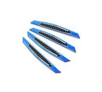 Banda Anti-Golpes Puerta 4 Unids/Set Advertencia Reflectante Puerta Protección Borde Lateral Protector Antiarañazos Pegatina Pegamento Silicona(4pcs Blue)