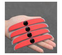 Banda Anti-Golpes Puerta para 5 Líneas para Sandero para Scenic para Logan 4 Uds Protector De Tira Anticolisión para Coche Pegatina Decorativa Silicona(Red-4PCS)