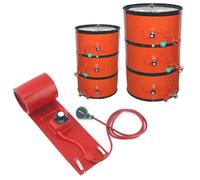 Banda Calefactora De Silicona Para Bidones 20-200L - Almohadilla Térmica Para Líquidos Viscosos, Termostato Ajustable, Impermeable Y Resistente A Altas Temperaturas Para Miel/Aceites Viscosos(100L 120