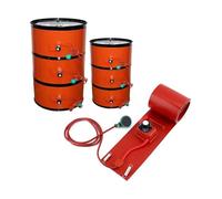 Banda calefactora para bidones, Almohadilla calefactora de tambor silicona con termostato ajustable y pantalla digital(Knob,152 * 25CM)