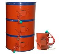 Banda calefactora para bidones, Calentador de tambor banda silicona 55 galones con tamaños múltiples del indicador digital(100L 120 * 25CM)