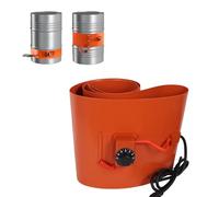 Banda calefactora para bidones y cubos, Calentador eléctrico de aceite silicona for bidones 20 a 200 litros, con control temperatura constante 30 a 150 °C(Digital Display,200L 1740 * 250mm 2000W)