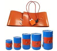 Banda calefactora para bidones y cubos, Calentador eléctrico industrial de silicona for bidones con termostato for 20 a 200 l(Digital Display,100L 1200 * 300mm 1800W)