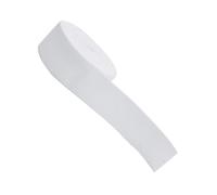 banda de agrupación Banda elástica blanca y negra, banda plana de 15 mm a 50, for coser ropa, pantalones, accesorios, cinturón elástico, 1 pieza(White,8M*50MM)