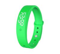Banda de alarma silenciosa para despertar y derrotar, ajuste casual, indicadores de salud, observa la semana, larga duración de la batería, impermeable, banda impermeable