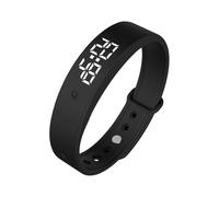 Banda de alarma silenciosa para despertar y derrotar, ajuste casual, indicadores de salud, observa una semana de larga duración de la batería, plan impermeable recargable