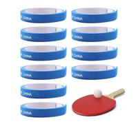 Banda de borde de paleta de tenis de mesa | 10X banda lateral de borde de raqueta de tenis de mesa | Equipo deportivo adhesivo adhesivo para gimnasio, partidos regulares, entrenamiento domic