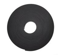 Banda de borde en forma de U de 2 m, TPE, autoadhesiva, para madera, armarios, madera contrachapada, estantes de MDF, proyectos de mejoras para el hogar, color negro (tarjeta interior de 16 mm)