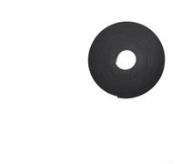 Banda de borde en forma de U de 2 m, TPE, autoadhesiva, para madera, armarios, madera contrachapada, estantes de MDF, proyectos de mejoras para el hogar, color negro (tarjeta interior de 20 mm)