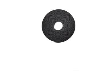 Banda de borde en forma de U de 2 m, TPE, autoadhesiva, para madera, armarios, madera contrachapada, estantes de MDF, proyectos de mejoras para el hogar, color negro (tarjeta interior de 20 mm)