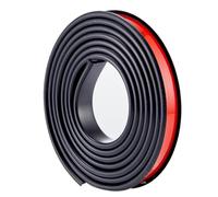 Banda de borde en forma de U TPE suave autoadhesiva negra 5 metros ancho 9-36 mm