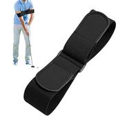 Banda de brazo correctora de swing de golf, ayuda para swing de golf, banda ajustable para entrenamiento de golf, para principiantes, aficionados y usuarios de práctica en interiores, mejora la