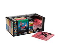 Banda de ejercicio CanDo Singles Low Powder de 1,2 m (4 pies) de grosor, color rojo: ligero (40 unidades)