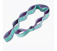 Banda de Ejercicio con 8 Asas - Verde Pavo Real (90 cm) | Cinta de Yoga para Estiramientos Eficaces, Pilates y Fitness | Banda Elástica con Asas | Accesorio de Yoga para Hombres y Mujeres | Entrenamie