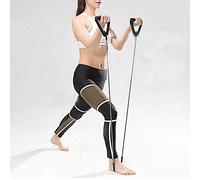 Banda de Ejercicio de Resistencia, Banda de Goma elástica Cuerda de Entrenamiento Tubo de Entrenamiento Fitness, con Asas cómodas, Ligero, Entrenamiento de Fuerza, Tonificación Muscular(Negro)