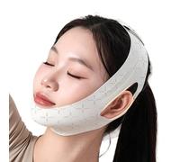 Banda de estiramiento facial, transpirable, elástica, en forma de V, para moldear la cara, para uso diario por la mañana antes de la boda, belleza, , spa, casa, novia, esposa, madre y familia