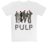 Banda De Éxitos Pulp Personalizada Camiseta Blanca para Niños Camiseta De Manga Corta para Niños Kids White tee Children Short Sleeve T-Shirt