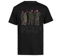 Banda De Éxitos Pulp Personalizada Camiseta Negra De Manga Corta para Hombre Male Black tee Men Short Sleeve T-Shirt