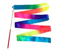 Banda de gimnasia para gimnasia rítmica | Gradiente de colores Rítmica Accesorios Equipo de Ejercicio | Gimnasia Danza Cintas de velo, para niños en edad preescolar, campamento de verano, sala de