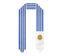 Banda de graduación de Uruguay, estolas, chales, bufandas para graduados, regalos de orgullo para celebrar estudios internacionales