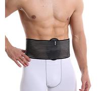 Banda de hernia umbilical. Faja umbilical hombre y mujer. Cinturón para hernia ventral epigástrica e incisional. Faja diastasis abdominal hombre con soporte para el ombligo (S/M)