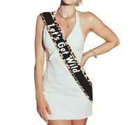 Banda de leopardo Let's Get Wild para niñas, despedida de soltera, guepardo, safari, animales, decoración de cumpleaños para mujeres y niñas, leopardo, cumpleaños, despedida de soltera, despedida de