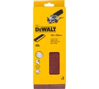 Banda de lija DeWALT para lijadoras de banda K40, 560 x 100 mm (3 piezas) DT3312