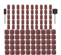 Banda de Lijado Kit de tambores lijado, banda, mandriles arena 1/2 y 1/4 pulgadas, grano 80/120/180, apto for herramientas abrasivas rotativas taladro uñas(102PCS,120)