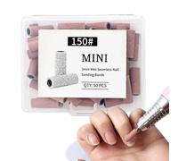 Banda de lijado para taladro de uñas, suministros de manicura compactos, bandas de lijado de lima de uñas de grano con efecto de acabado suave, material abrasivo, accesorios de cuidado para mujeres