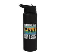 Banda de marcha como un deporte solo más difícil Band Camp Stainless Steel Insulated Water Bottle